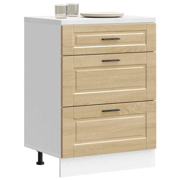 Kitchen cabinet, Porto, sonoma oak, processed wood