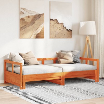 Bed without mattress, wax...