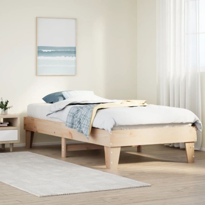 Bed frame without mattress,...