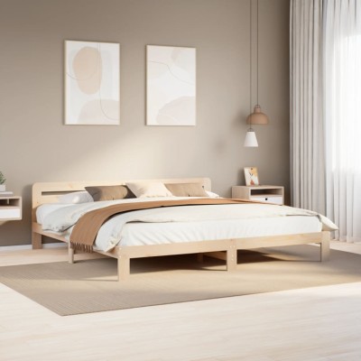 Bed frame without mattress,...