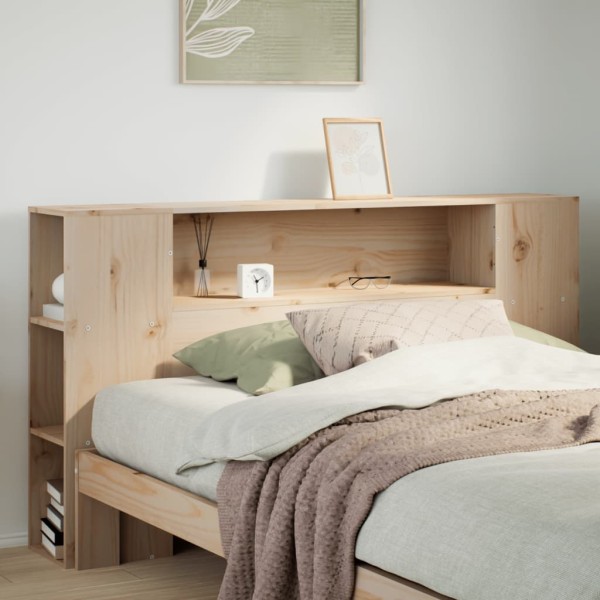 Headboard with storage space, 135cm, solid pine