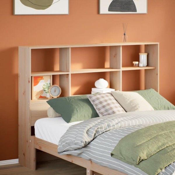 Headboard with storage space, 150 cm, solid pine