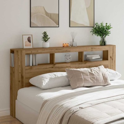 LED headboard, artisan oak,...