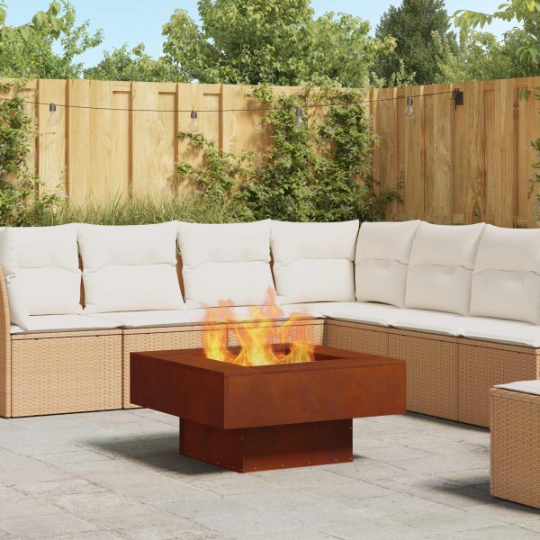 Fire pit Brown 80 x 80 x 40 cm