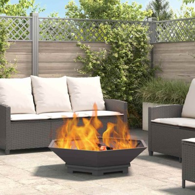Fire pit Black 100 x 100 x...