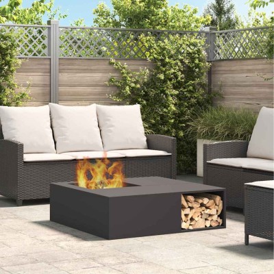 Fire pit Black 100 x 100 x...