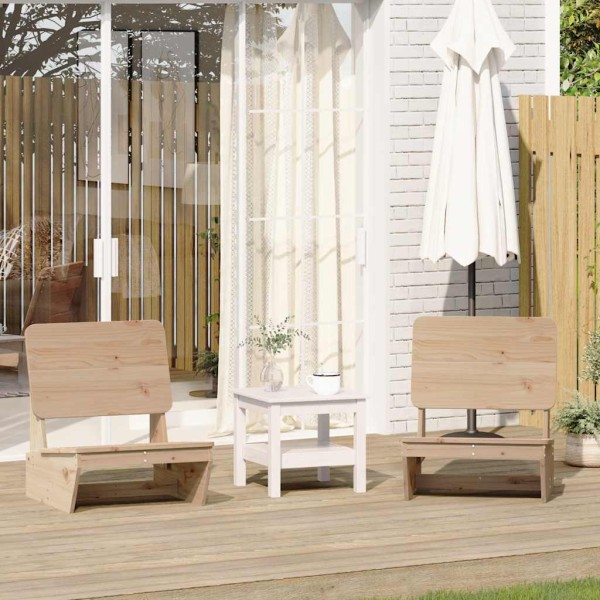 garden chairs 2 pcs 60x64x70.5 cm solid pine