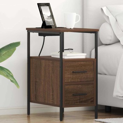 Bedside cabinet 2 pcs Brown...