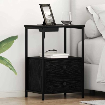 Bedside cabinet 2 pcs Black...