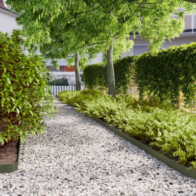 lawn edging 50 pcs Olive...