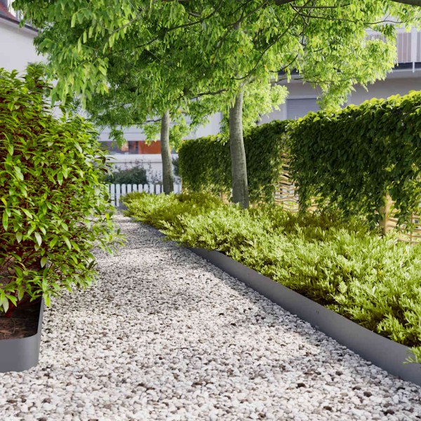 lawn edging 50 pcs Anthracite cold rolled steel