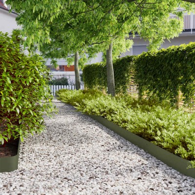 lawn edging 50 pcs Olive...