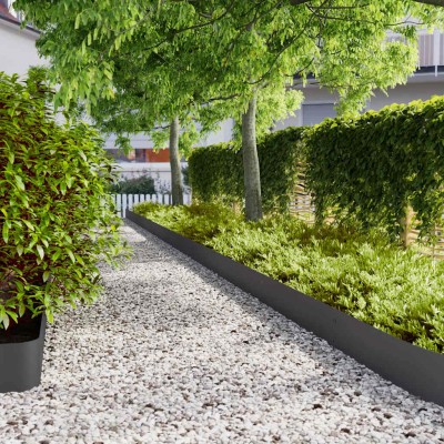 lawn edging 30 pcs Black...