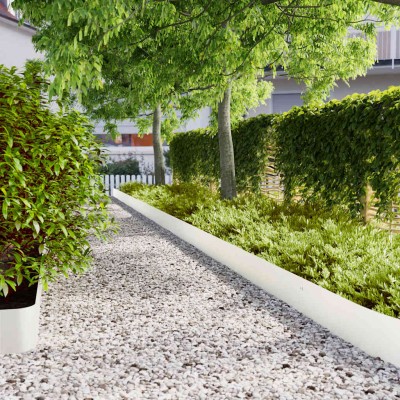 lawn edging 30 pcs white...