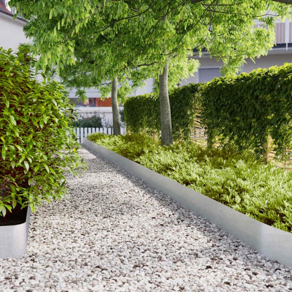 Lawn edging 30 pcs 20x103 cm Galvanized steel
