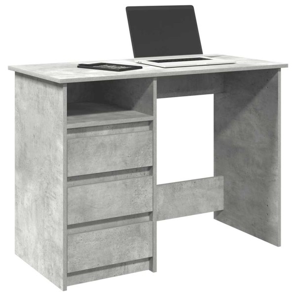 Desk, concrete gray, 102x50x75cm, treated wood