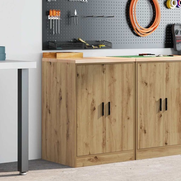 Garage wardrobe, 60x51x85 cm, solid pine wood