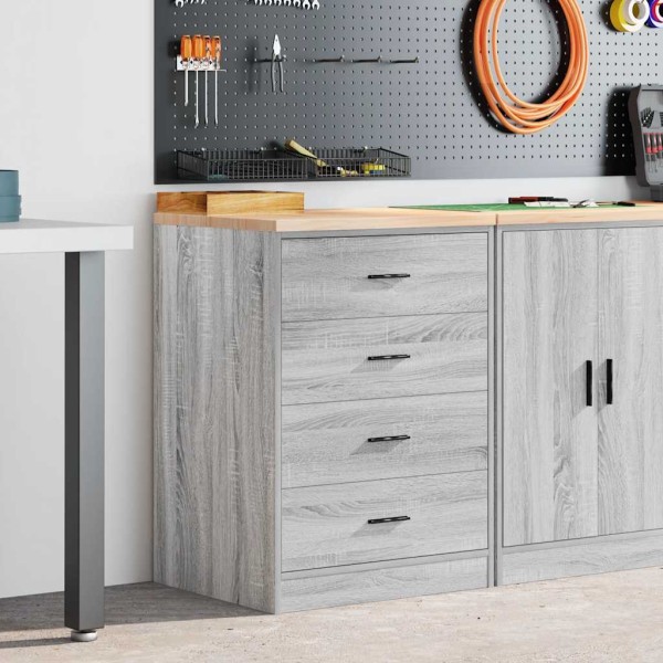 Garage wardrobe, 60x51x85 cm, solid pine wood