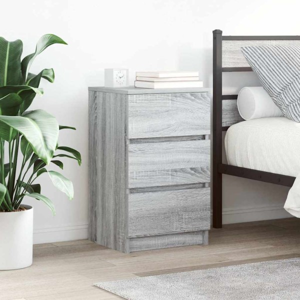 Bedside cabinets with 3 drawers, 2 pcs., 39x35x65 cm
