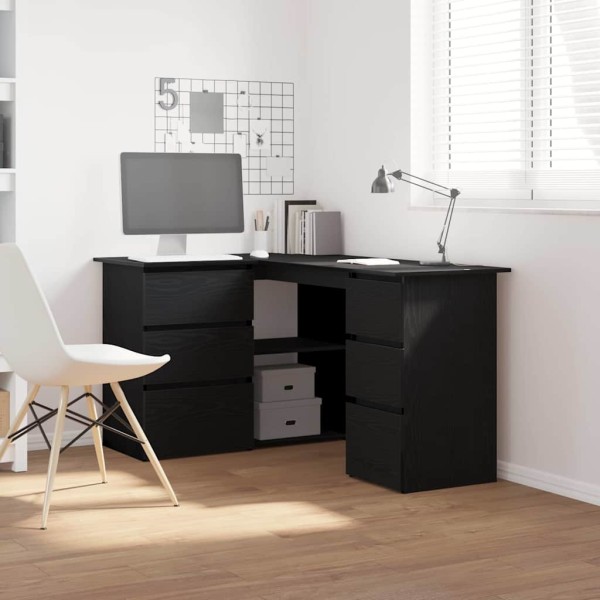 Table Black oak 145 x 100 x 76 cm Treated wood