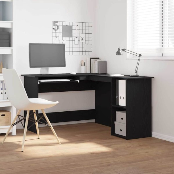 Corner desk Black oak 120 x 140 x 75 cm