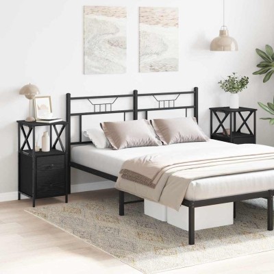 Bedside cabinet 2 pcs Black...