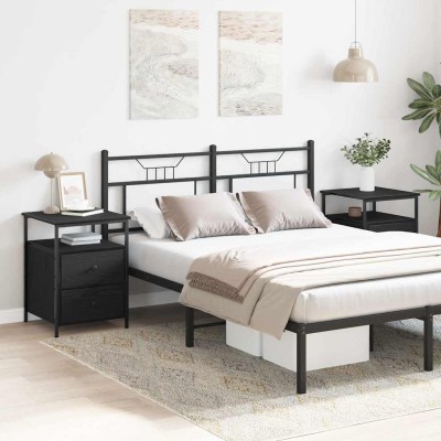 Bedside cabinet 2 pcs Black...
