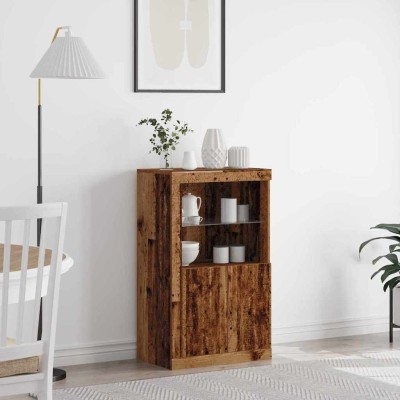 LED Sideboard Old wood 60.5...