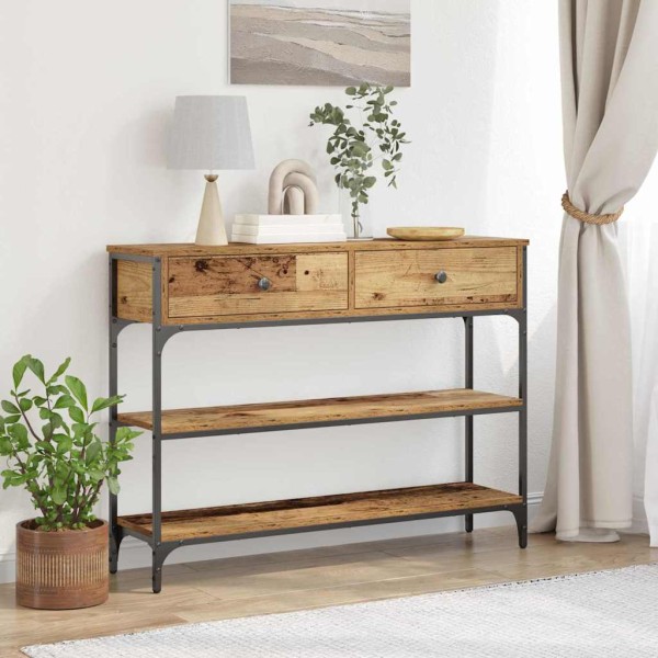 Console table Old wood 100 x 25 x 75 cm Treated wood