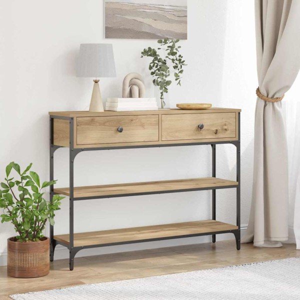 Console table Artisan oak 100 x 25 x 75 cm