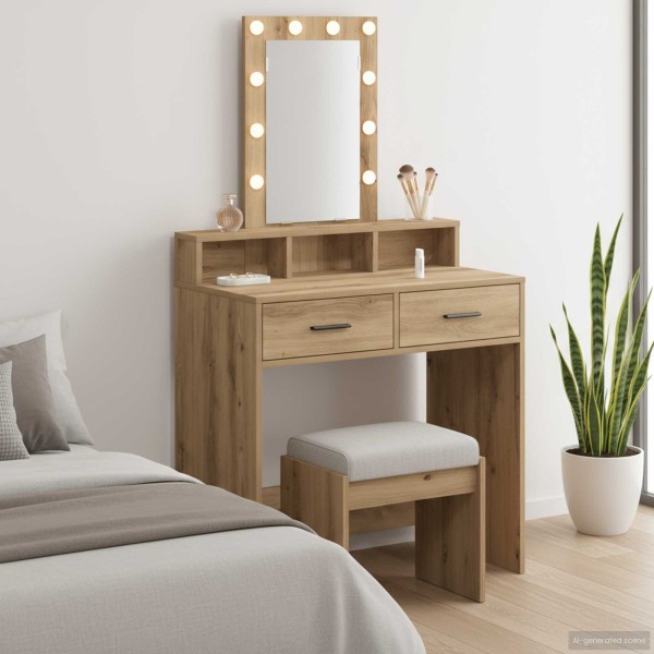 Dressing table Brown 79 x 41 x 140 cm Treated wood