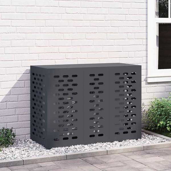Air conditioner cover Anthracite 110 x 50 x 80 cm Steel