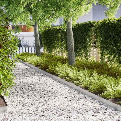Lawn edge 50 pcs Silver 100...