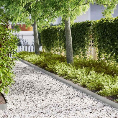 Lawn edge 30 pcs Silver 100...