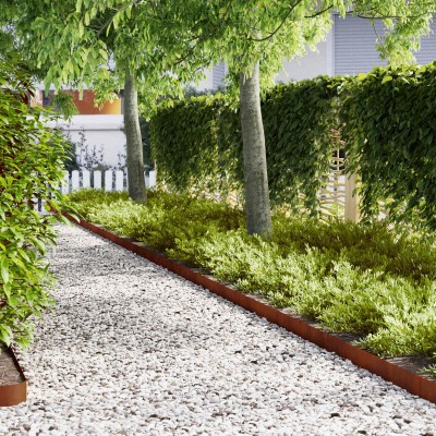 Lawn edge 20 pcs Rusty 100...