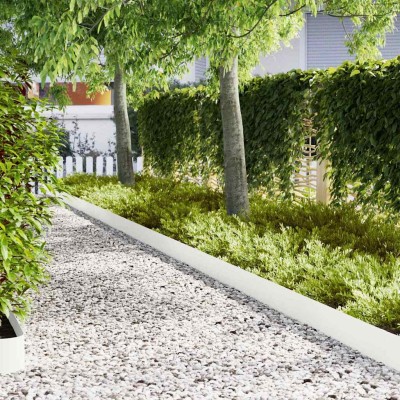 Lawn edge 20 pcs White 100...