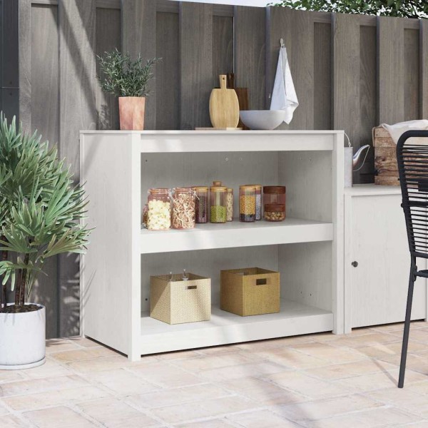 Kitchen cabinet with shelf MEPPEL White 106 x 55 x 92 cm
