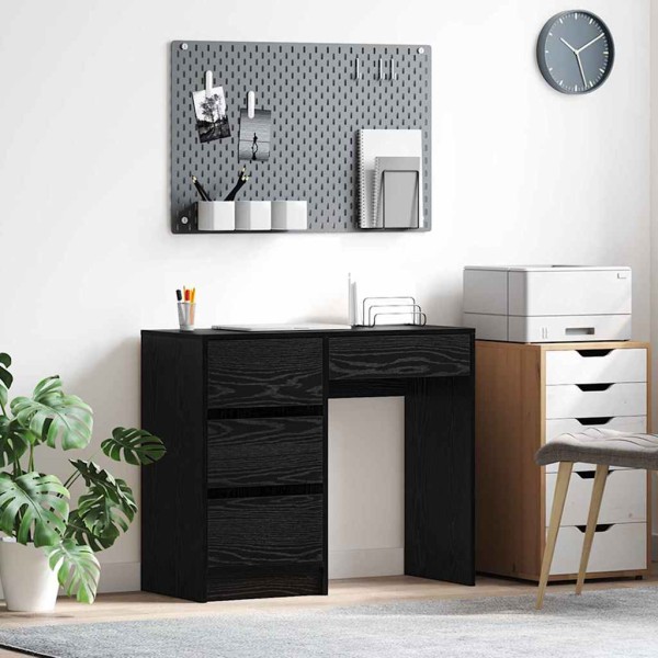 Table Black oak 90 x 37.5 x 75 cm Treated wood