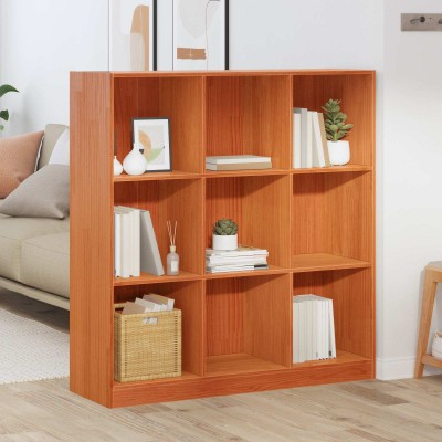 Bookcase Wax brown 104 x 33...