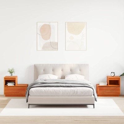 Bedside cabinet 2 pcs Wax...