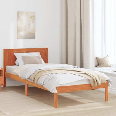 Bed frame Brown 90 x 200 cm...