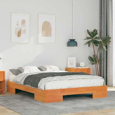 Bed frame Brown 135 x 190 cm