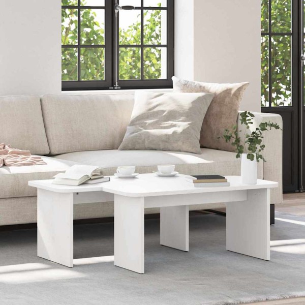 Coffee table 2 pcs White Pine massif