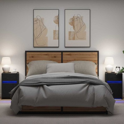 LED bedside table with...