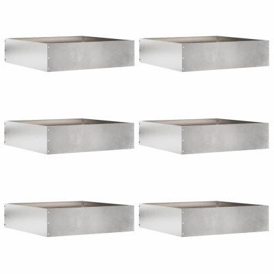 Lawn edge 6 pcs Silver 50 x...