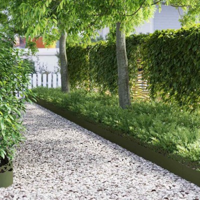 Lawn edging 20 pcs Olive...