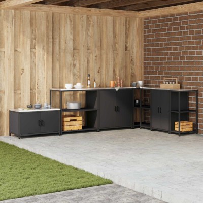 Kitchen storage with shelf...