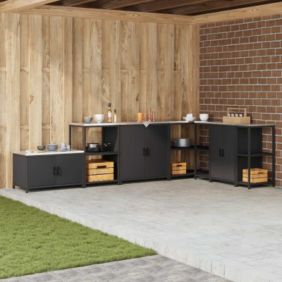 Kitchen storage with shelf...