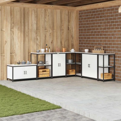Kitchen storage with shelf...