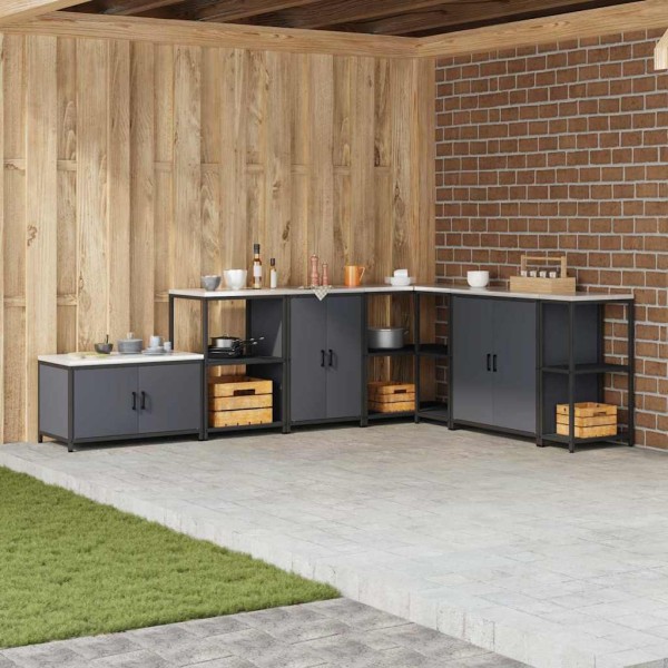 Kitchen storage Anthracite 60 x 50 x 92 cm Steel